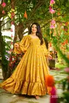 Lucaya Vol 24 By Lucaya Heavy Air Tex Chinon Printed Gown Exporters In India